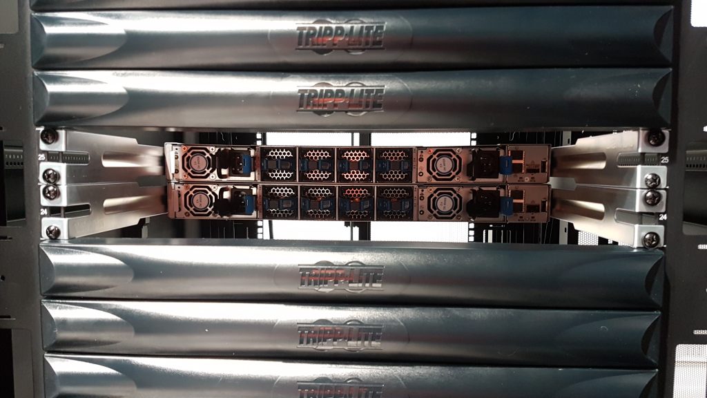 Rack power distribution units in a cabinet